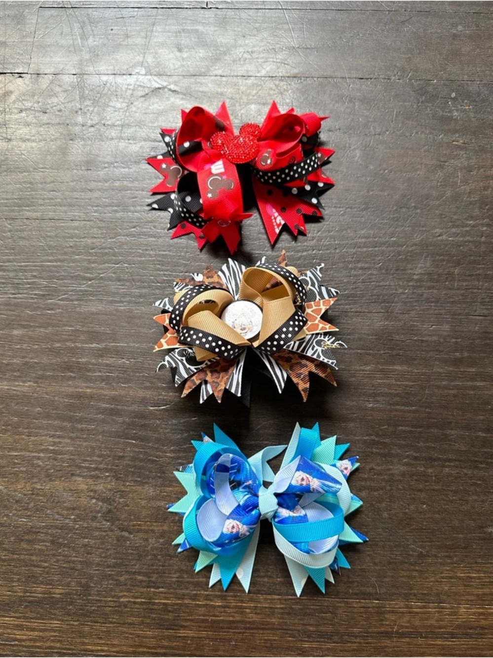 Set of 3 Disney Boutique Hair Bows – Adorable & Unique